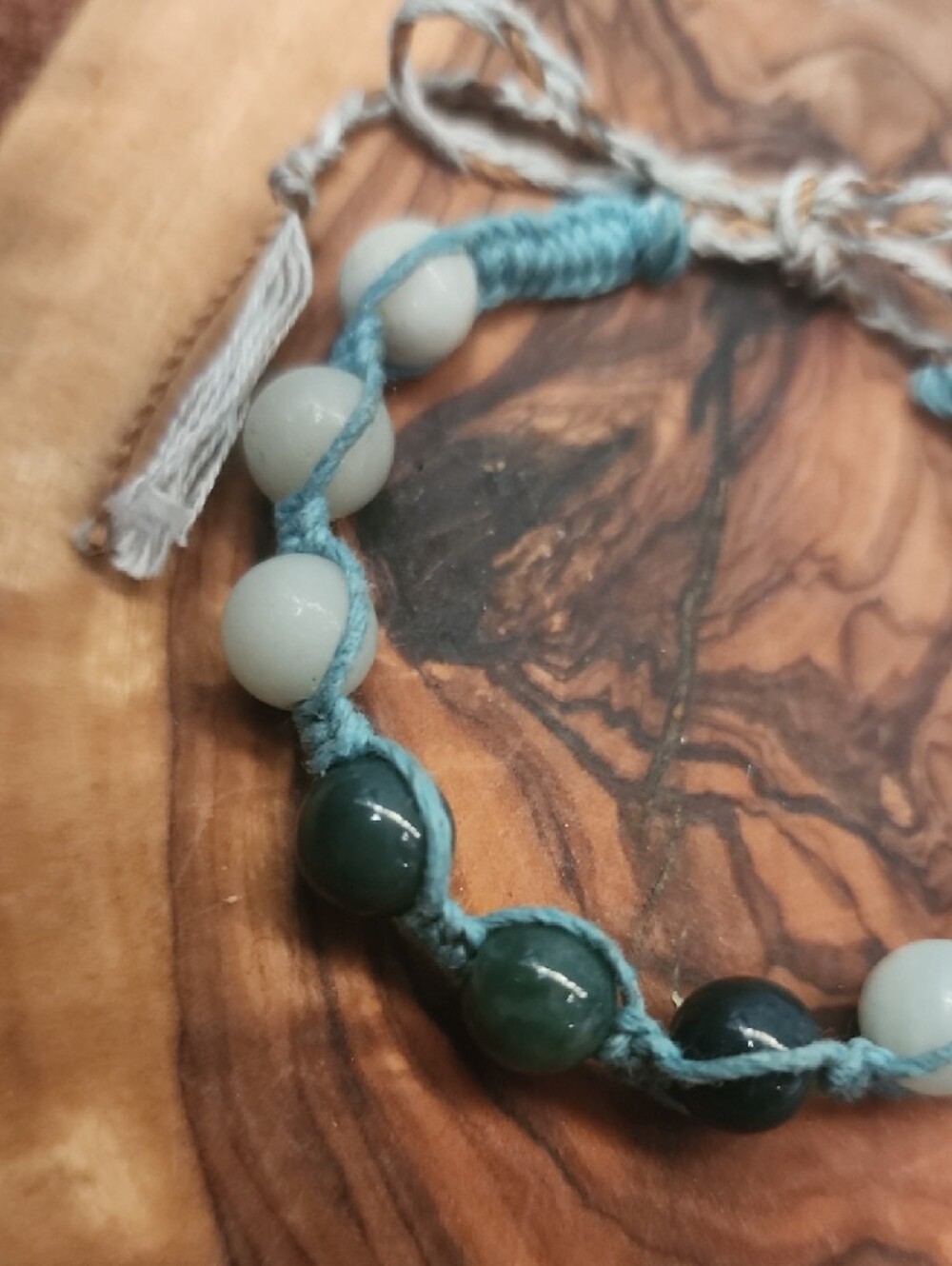 ⚡️Flash Sale⚡️Handmade Blue Beaded Macrame Bracelet - Picture 2 of 4